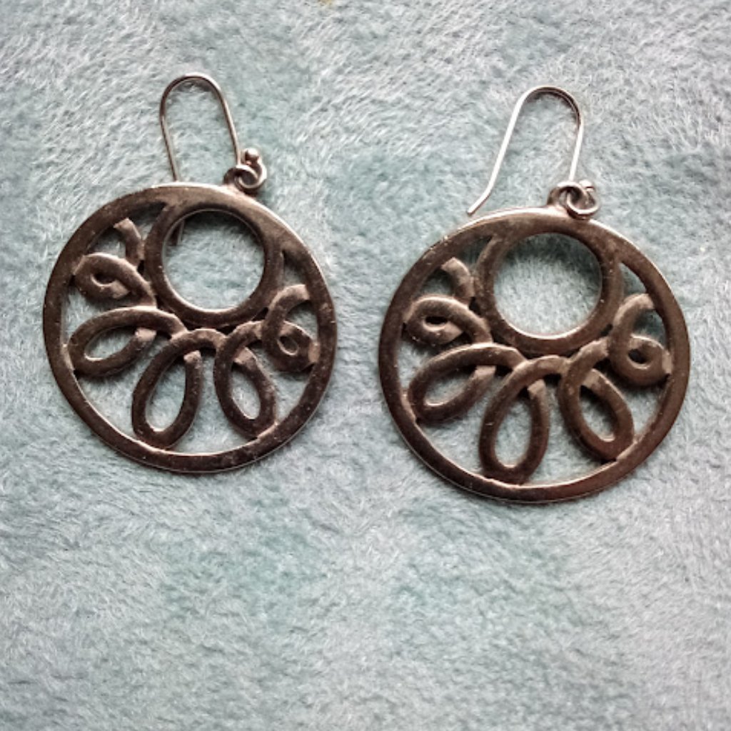 Silver Loop-De-Loop Earrings